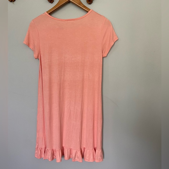 3/$25! Peach Ruffle Dress - Picture 5 of 5